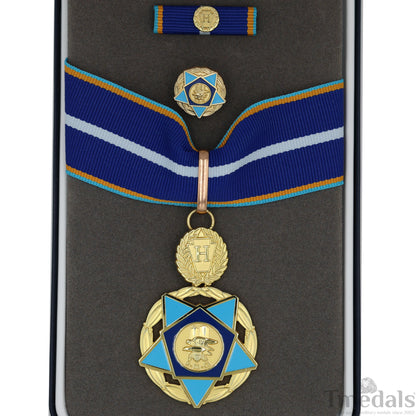 USA 9/11 Heroes Medal of Valor Order - 911 2001 Complete Presentation full Set Replica