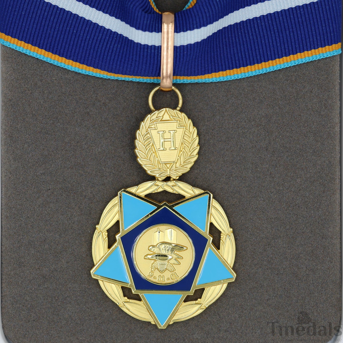 USA 9/11 Heroes Medal of Valor Order - 911 2001 Complete Presentation full Set Replica