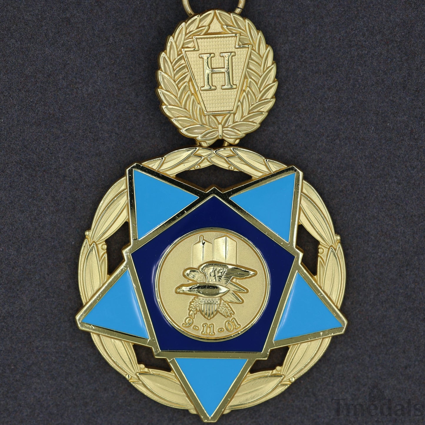 USA 9/11 Heroes Medal of Valor Order - 911 2001 Complete Presentation full Set Replica
