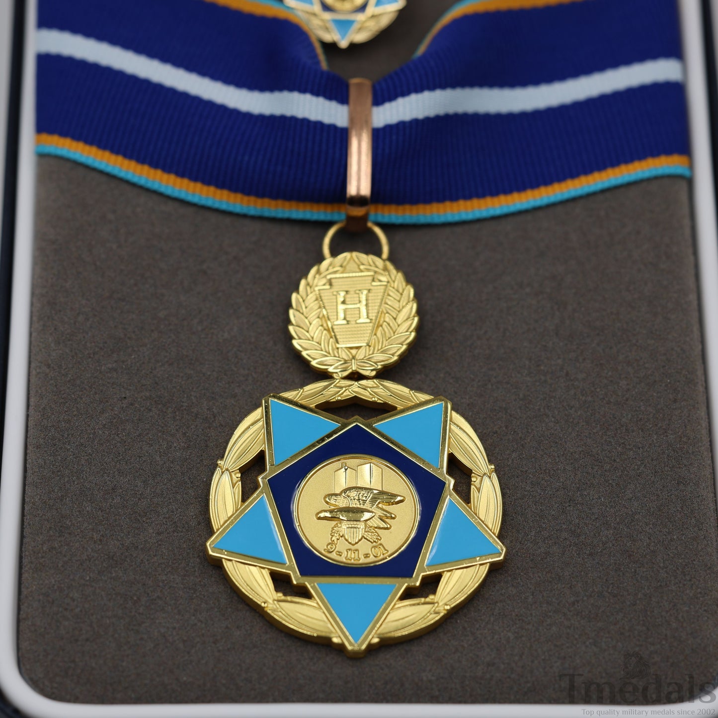 USA 9/11 Heroes Medal of Valor Order - 911 2001 Complete Presentation full Set Replica