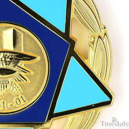 USA 9/11 Heroes Medal of Valor Order - 911 2001 Complete Presentation full Set Replica