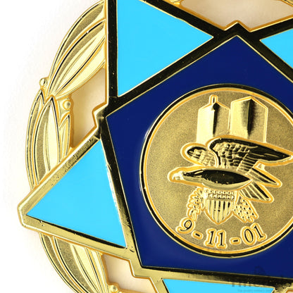 USA 9/11 Heroes Medal of Valor Order - 911 2001 Complete Presentation full Set Replica