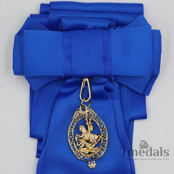 UK the British Order of the Garter Sash+ Badge Medal Brass Top Rare!!