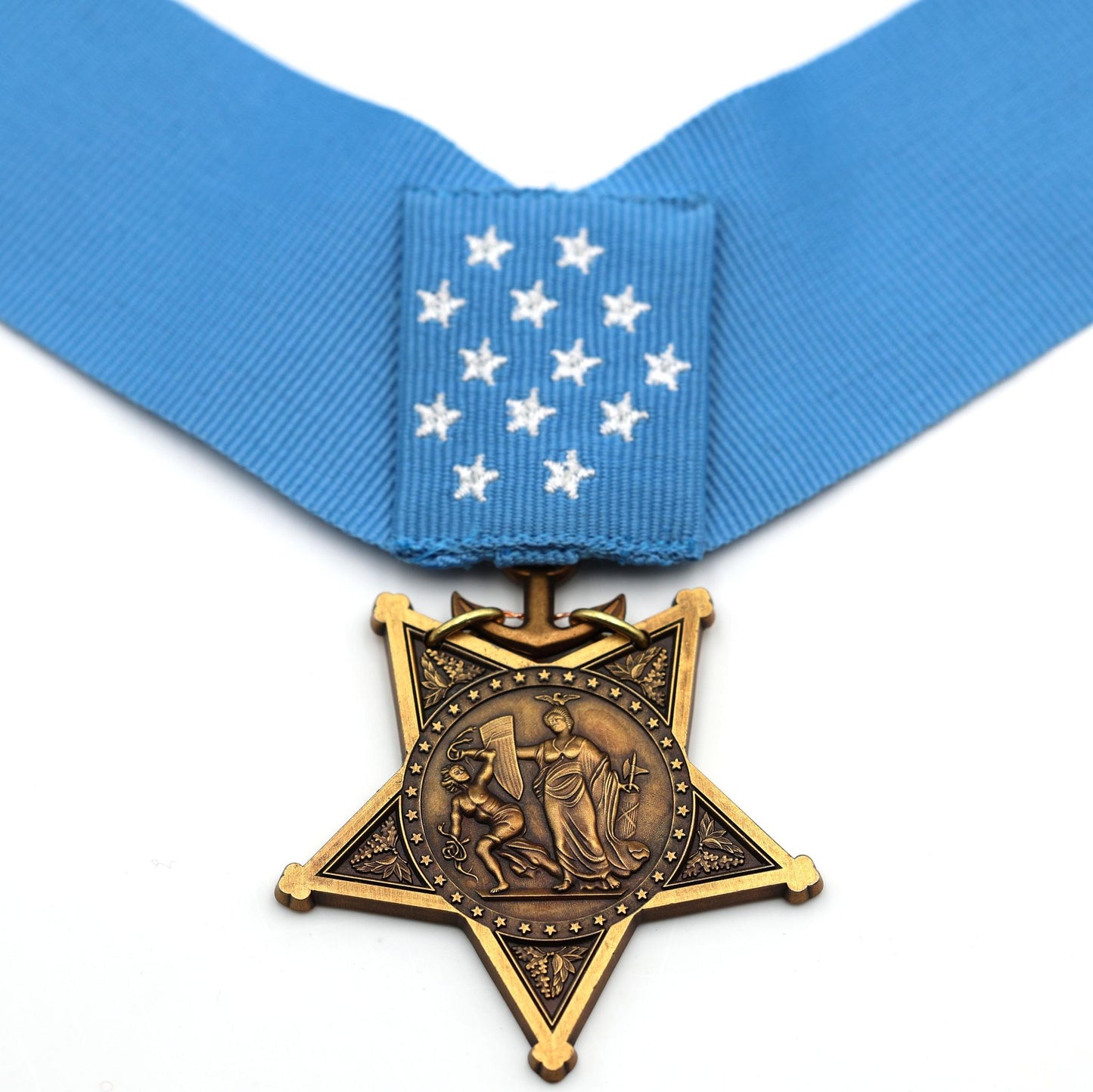 CASED U.S. USA Medal of Honor Navy 1942-1963 MOH Ribbon Bar Congressional Replica Reproduction Order Badge WW12 COPY Repro