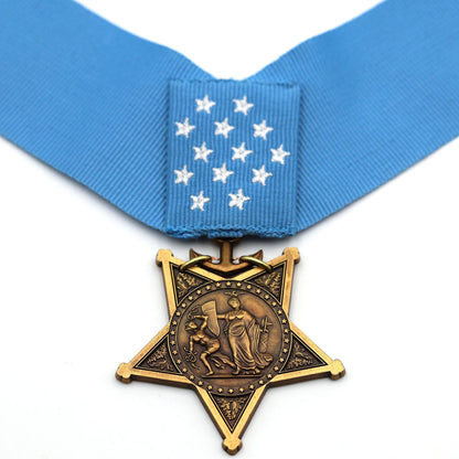 CASED U.S. USA Medal of Honor Navy 1942-1963 MOH Ribbon Bar Congressional Replica Reproduction Order Badge WW12 COPY Repro
