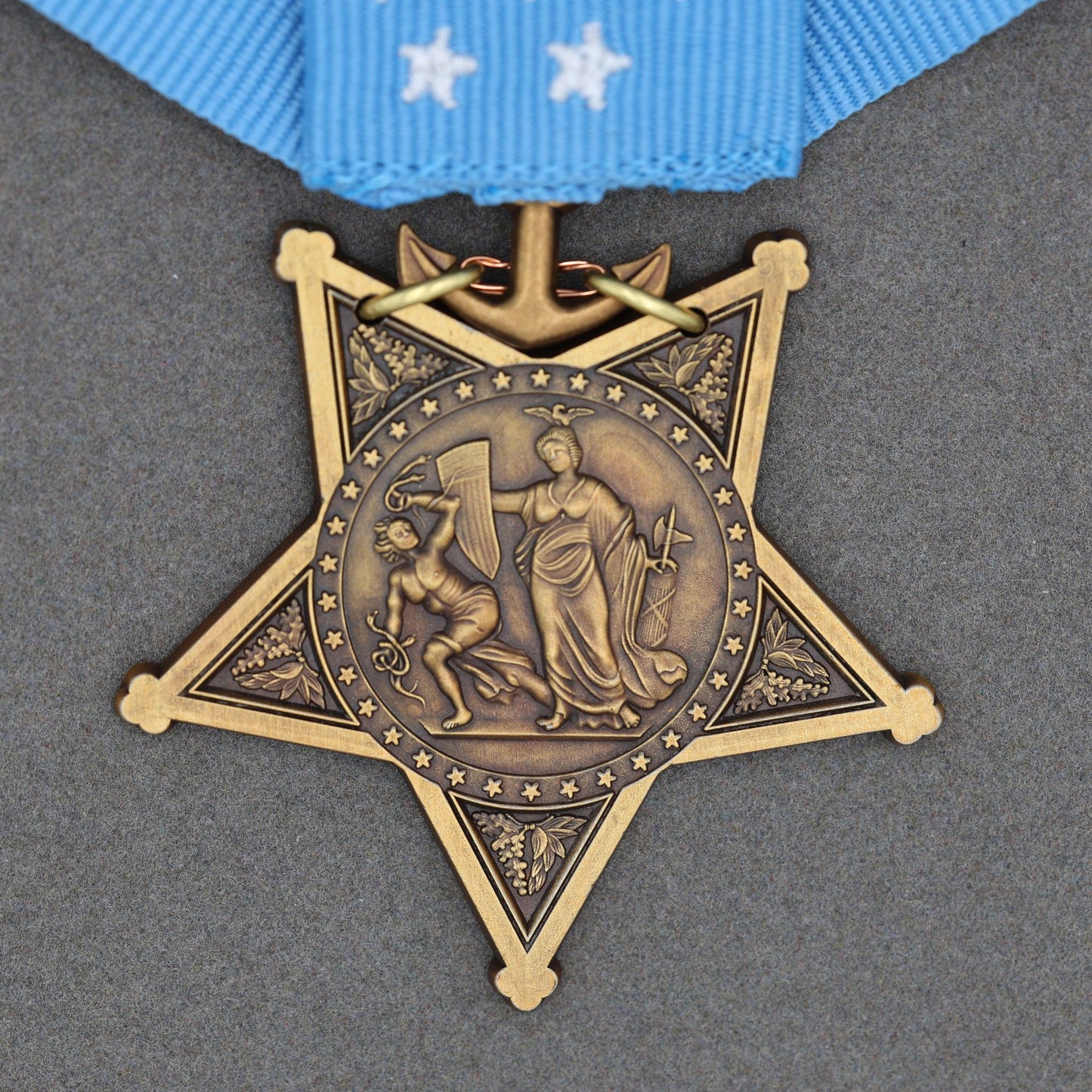 CASED U.S. USA Medal of Honor Navy 1942-1963 MOH Ribbon Bar Congressional Replica Reproduction Order Badge WW12 COPY Repro