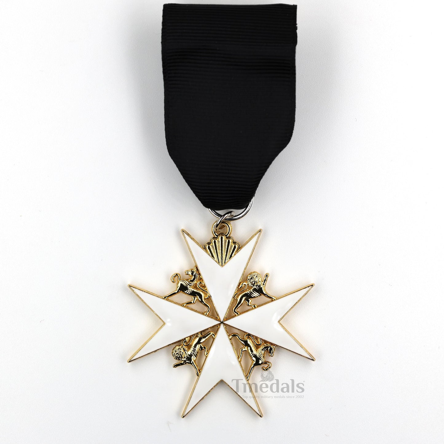 Order of St John Medal officer class Badge Maltese Cross Gold Full-Size Replica