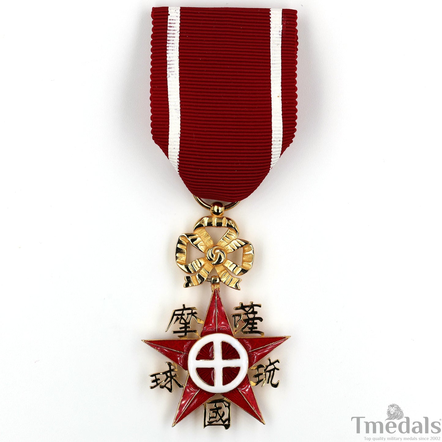 Satsuma Ryukyu Kingdom Order Medal Japanese Japan China 925 silver replica Unique!