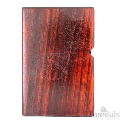 Einstein-Inspired Carved Wooden Lighter Case – Fits Standard Insert – No Insert Tmedals