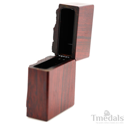 Einstein-Inspired Carved Wooden Lighter Case – Fits Standard Insert – No Insert Tmedals