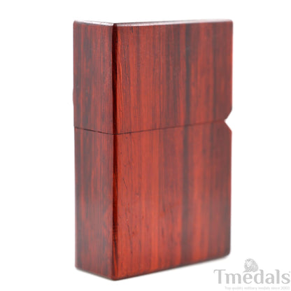 Einstein-Inspired Carved Wooden Lighter Case – Fits Standard Insert – No Insert Tmedals