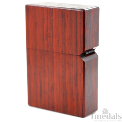 Hand-Carved Woman's Face Wooden Lighter Case – Fits Standard Insert – No Insert