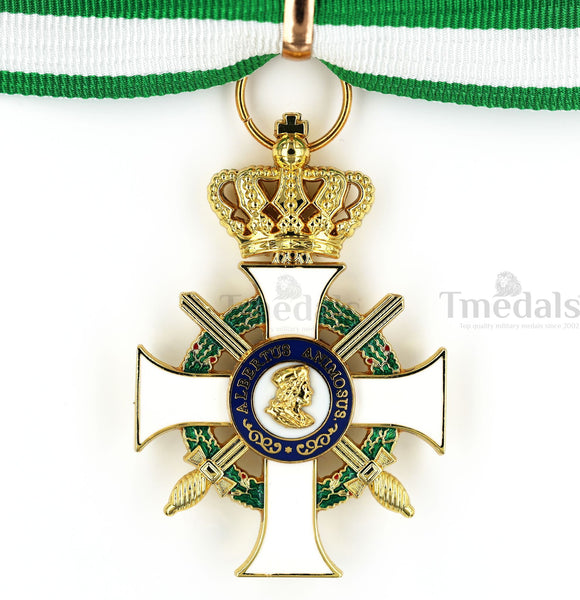 Albert Order Commander Cross with Swords & Crown Replica – Saxony Type II 1850