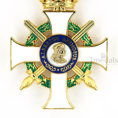 Albert Order Commander Cross with Swords & Crown Replica – Saxony Type II 1850