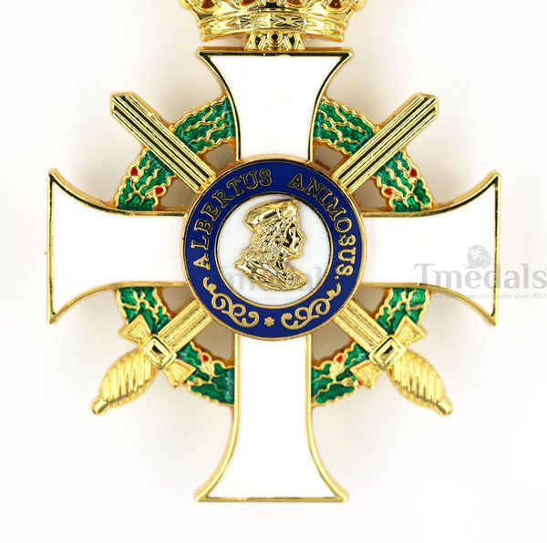 Albert Order Commander Cross with Swords & Crown Replica – Saxony Type II 1850
