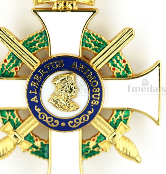 Albert Order Commander Cross with Swords & Crown Replica – Saxony Type II 1850