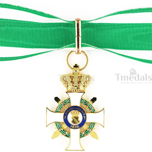 Albert Order Commander Cross with Swords & Crown Replica – Saxony Type II 1850