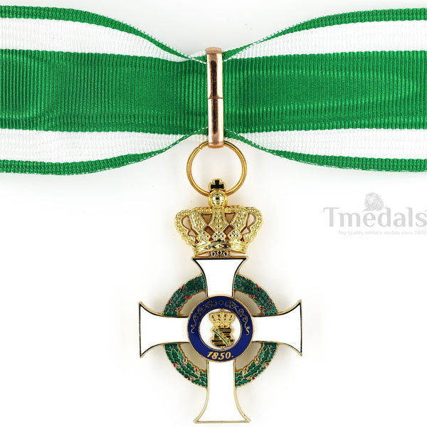 Albert Order 1st class Commander Cross with Crown Replica – Saxony Type II 1850