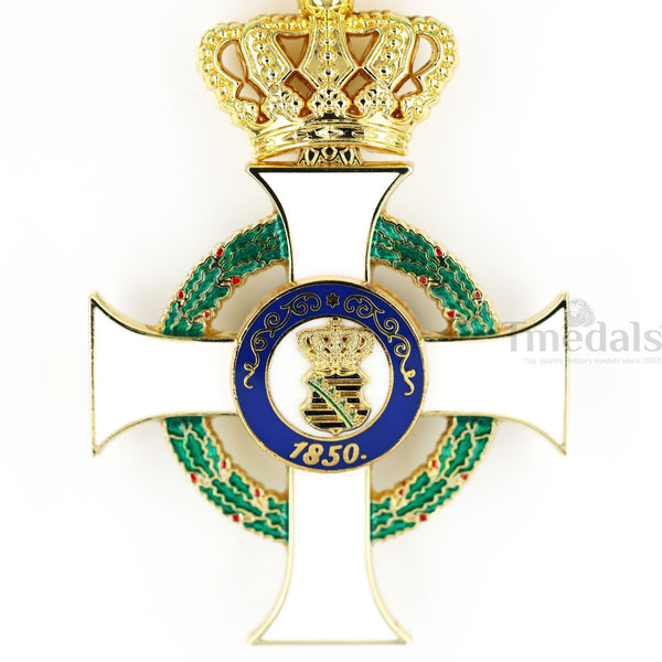 Albert Order 1st class Commander Cross with Crown Replica – Saxony Type II 1850