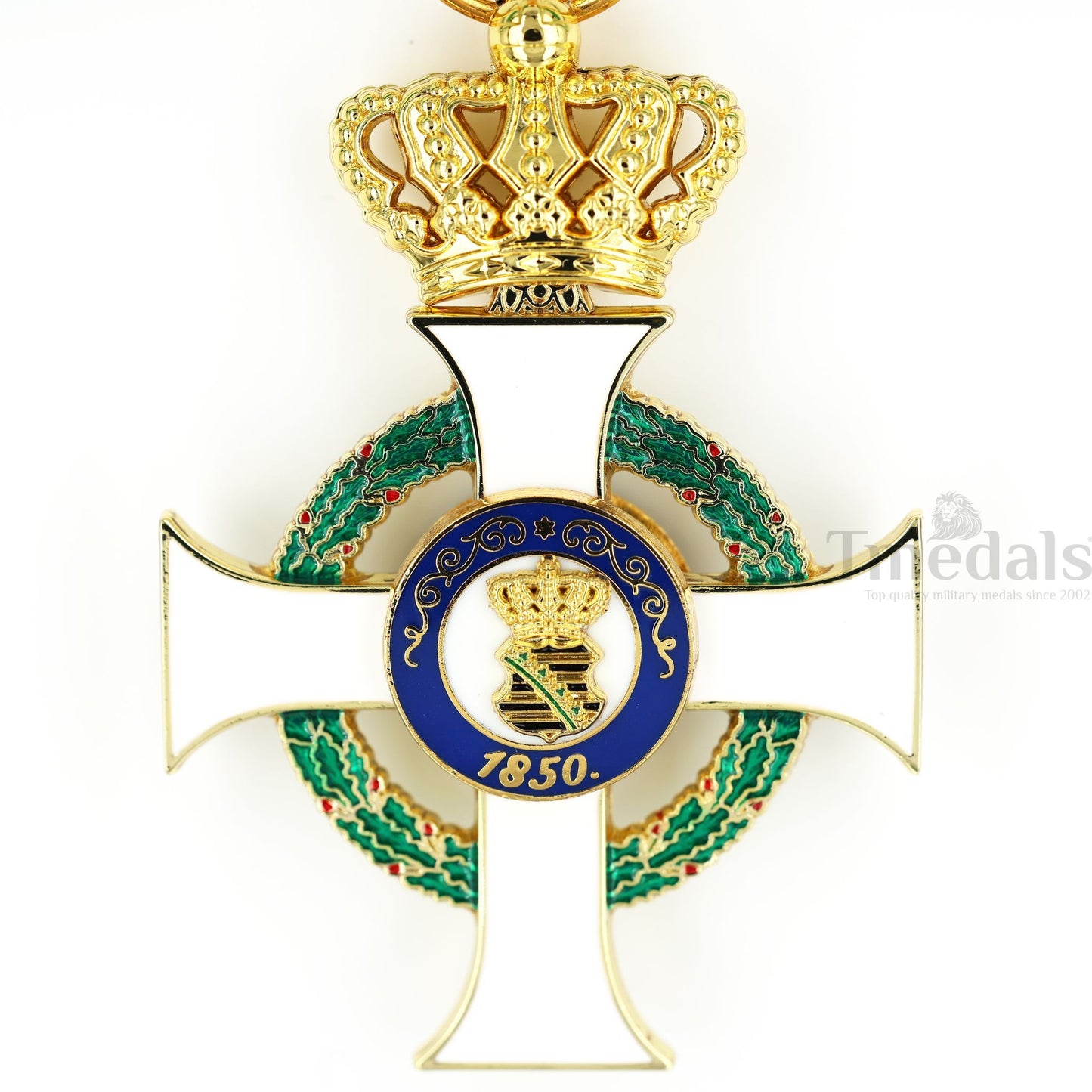 Albert Order 1st class Commander Cross with Crown Replica – Saxony Type II 1850