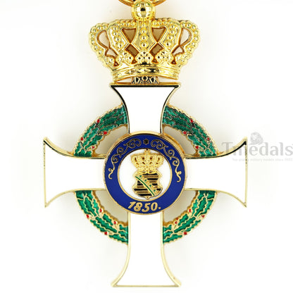 Albert Order 1st class Commander Cross with Crown Replica – Saxony Type II 1850