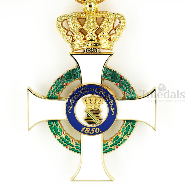 Albert Order 1st class Commander Cross with Crown Replica – Saxony Type II 1850