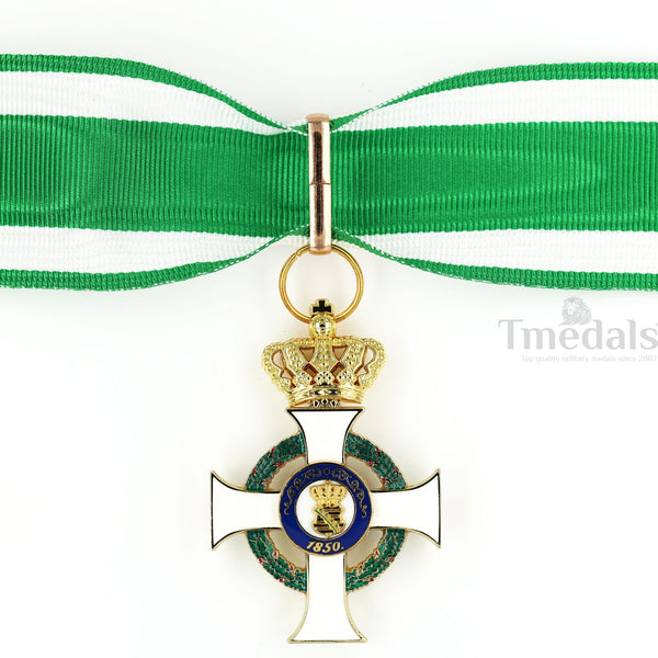 Albert Order 1st class Commander Cross with Crown Replica – Saxony Type II 1850