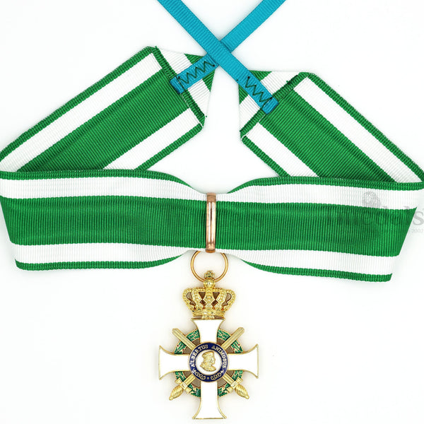 Albert Order Commander Cross with Swords & Crown Replica – Saxony Type II 1850
