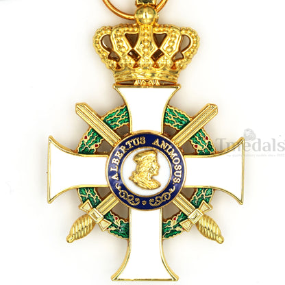 Albert Order Commander Cross with Swords & Crown Replica – Saxony Type II 1850