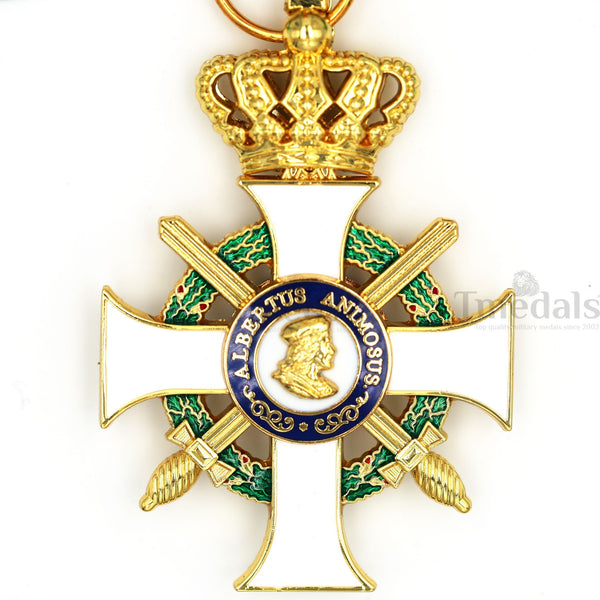 Albert Order Commander Cross with Swords & Crown Replica – Saxony Type II 1850