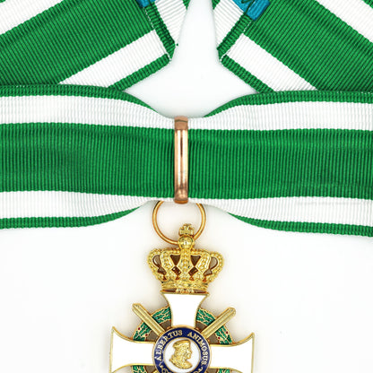 Albert Order Commander Cross with Swords & Crown Replica – Saxony Type II 1850