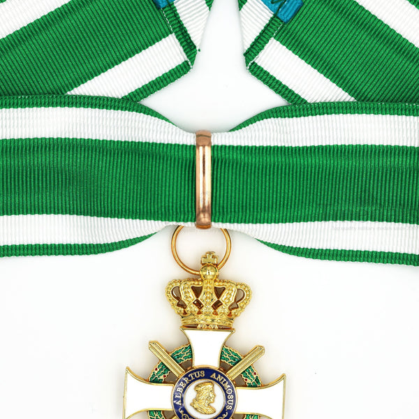 Albert Order Commander Cross with Swords & Crown Replica – Saxony Type II 1850