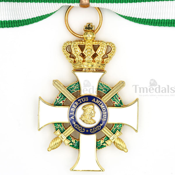 Albert Order Commander Cross with Swords & Crown Replica – Saxony Type II 1850