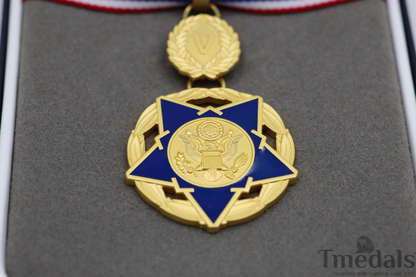 Public Safety Medal of Valor Replica – Full Set 1:1 Gilt Brass USA Medal Rare