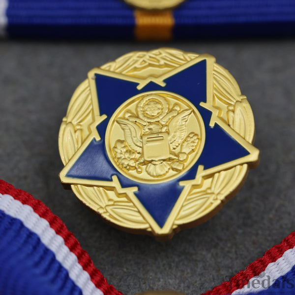 Public Safety Medal of Valor Replica – Full Set 1:1 Gilt Brass USA Medal Rare