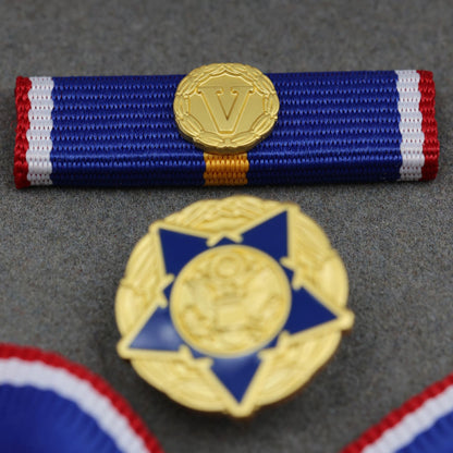 US DOJ Public Safety Medal of Valor Replica – Full Size Set Gilt Brass USA Medal