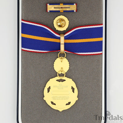 US DOJ Public Safety Medal of Valor Replica – Full Size Set Gilt Brass USA Medal