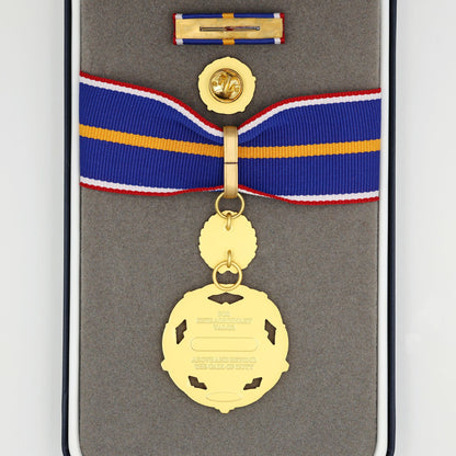 US DOJ Public Safety Medal of Valor Replica – Full Size Set Gilt Brass USA Medal