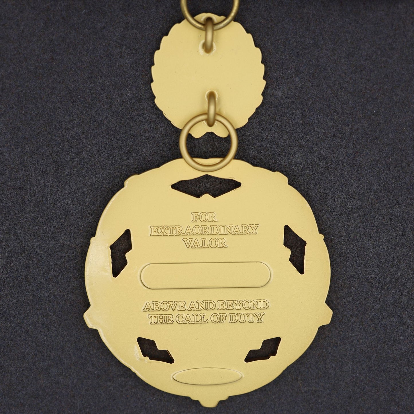 US DOJ Public Safety Medal of Valor Replica – Full Size Set Gilt Brass USA Medal