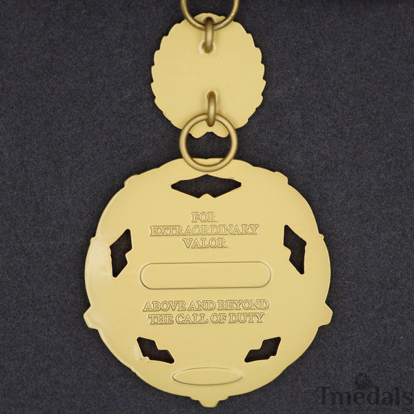Public Safety Medal of Valor Replica – Full Set 1:1 Gilt Brass USA Medal Rare