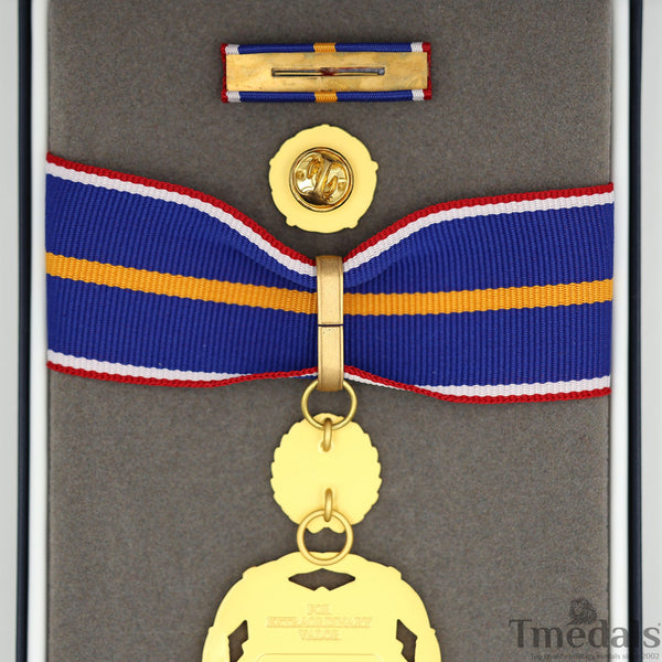 Public Safety Medal of Valor Replica – Full Set 1:1 Gilt Brass USA Medal Rare