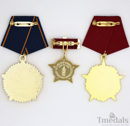 DDR Medal Set – Hero of GDR, Karl Marx, Scharnhorst – Germany Full Size Replica
