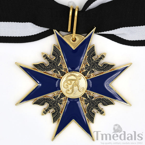 Order of the Black Eagle Badge – Prussia 1701 Blue Enamel Maltese Cross Replica