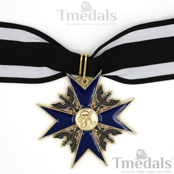 Order of the Black Eagle Badge – Prussia 1701 Blue Enamel Maltese Cross Replica