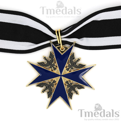 Order of the Black Eagle Badge – Prussia 1701 Blue Enamel Maltese Cross Replica