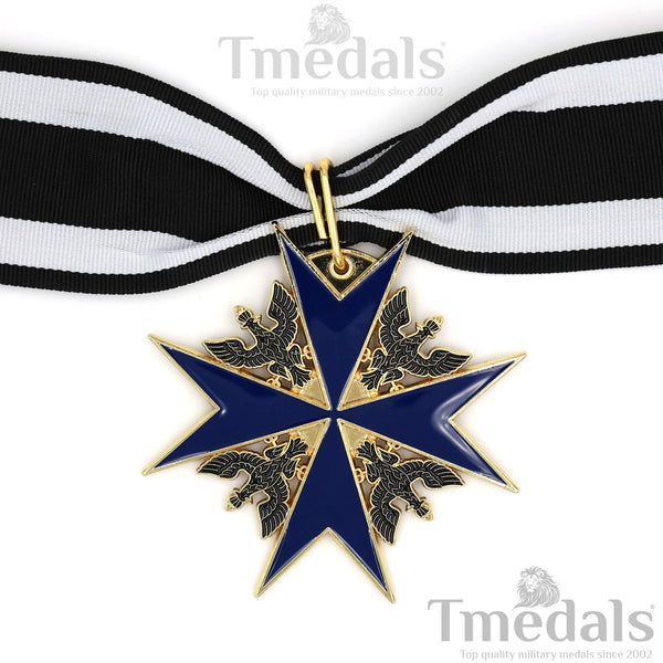 Order of the Black Eagle Badge – Prussia 1701 Blue Enamel Maltese Cross Replica