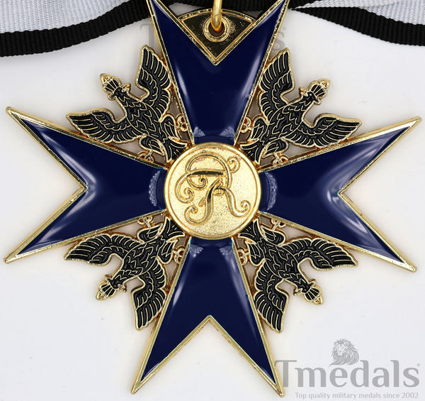 Order of the Black Eagle Badge – Prussia 1701 Blue Enamel Maltese Cross Replica