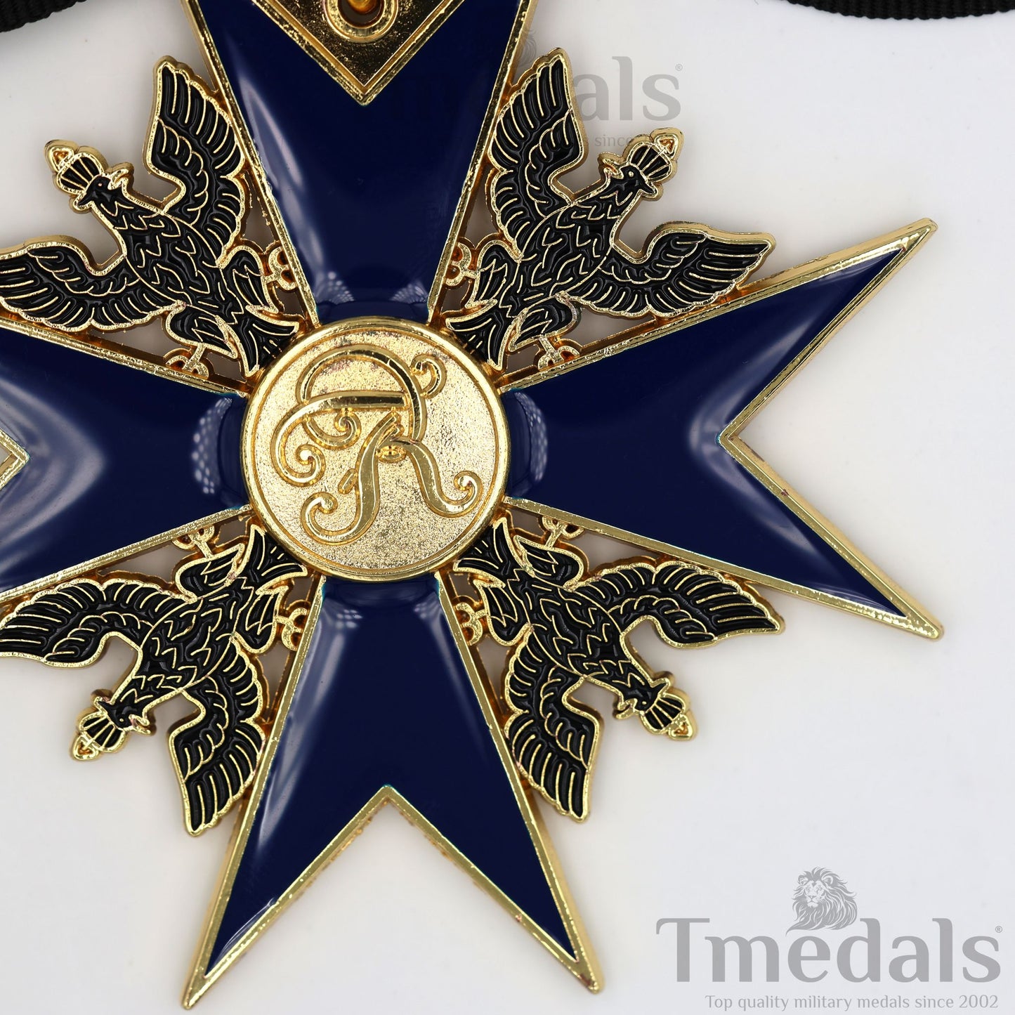 Order of the Black Eagle Badge – Prussia 1701 Blue Enamel Maltese Cross Replica
