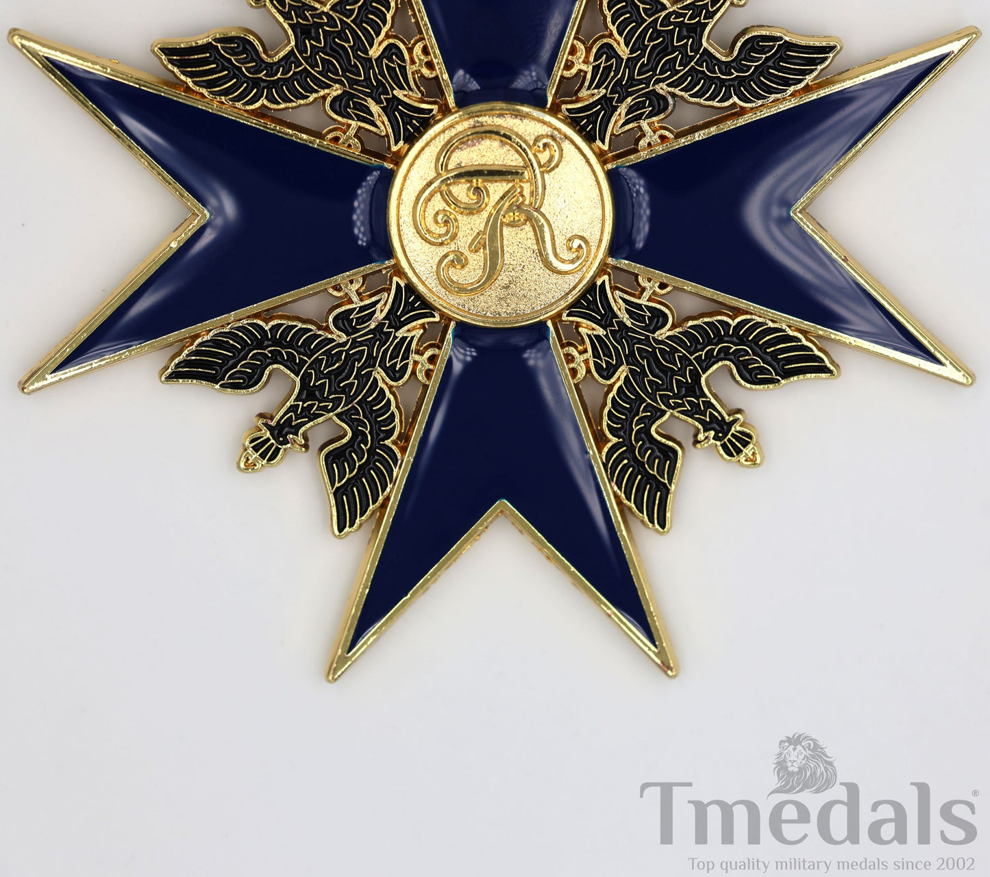 Order of the Black Eagle Badge – Prussia 1701 Blue Enamel Maltese Cross Replica