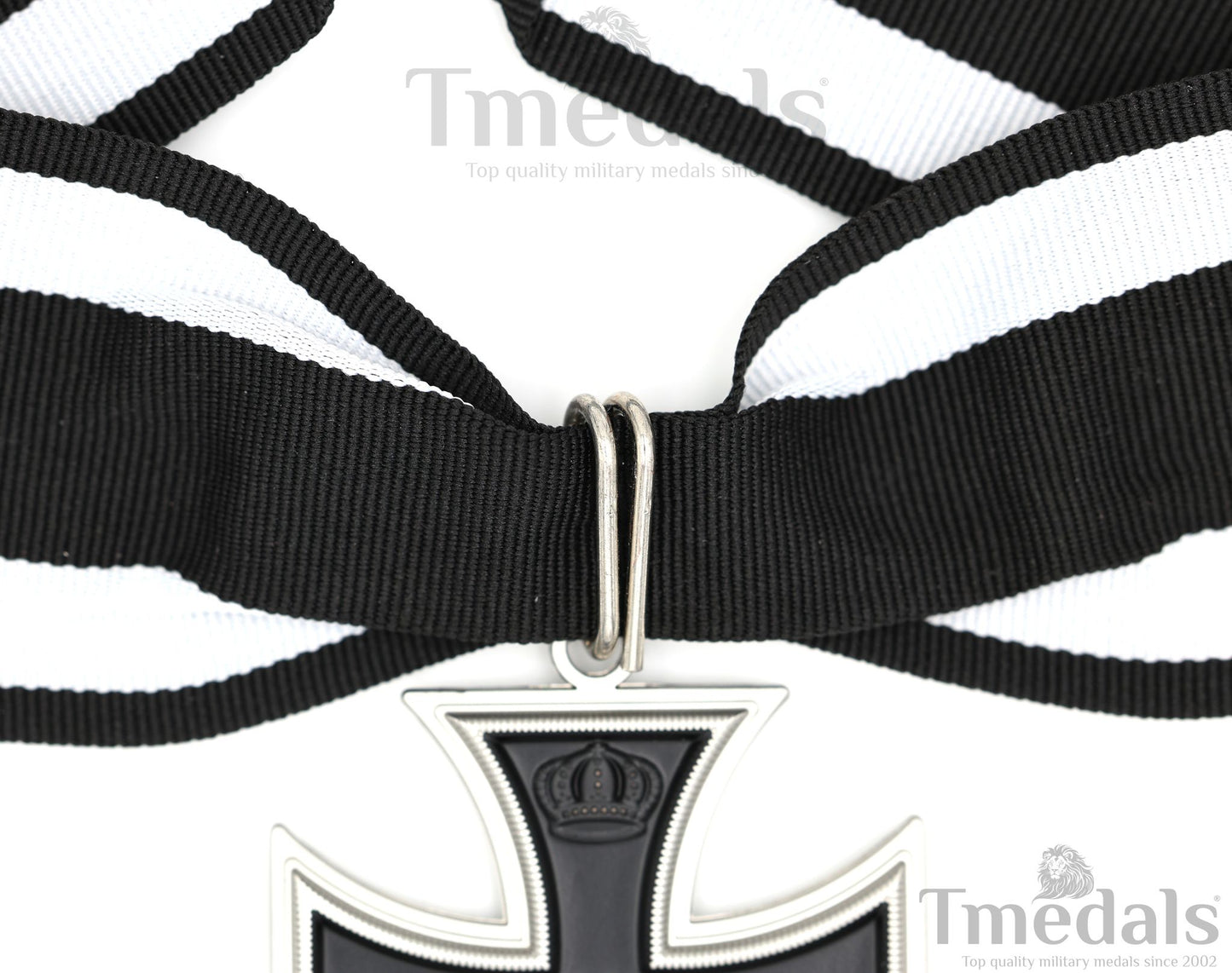 Iron Cross Neck Badge Replica – 1813 / 1914 Prussia German WW1 Medal with Ribbon Replica